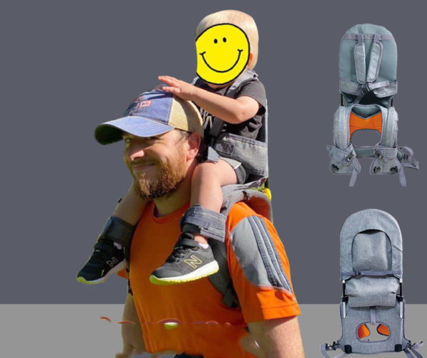 Porte-bébé. Siège d'épaule à selle haute solide pour enfants. – Image 2