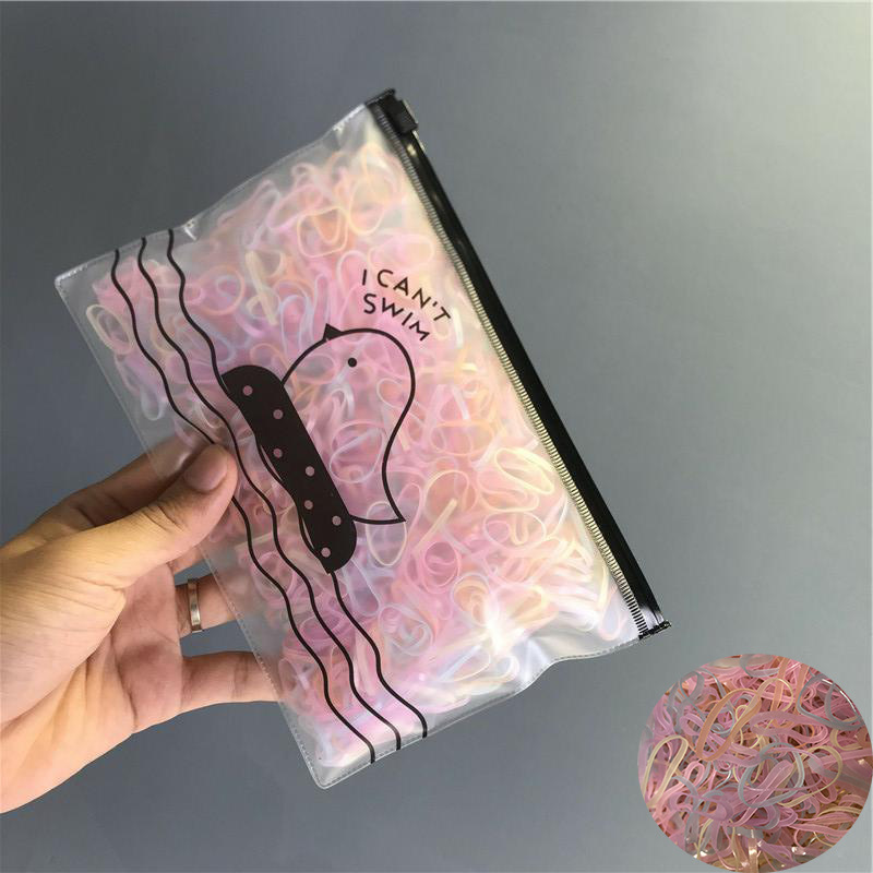 1.000 pièces. Cordes à cheveux élastiques. Attache-cheveux pour enfants et adultes. Accessoires pour cheveux – Image 7