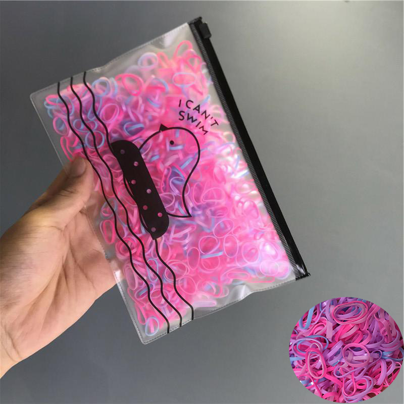 1.000 pièces. Cordes à cheveux élastiques. Attache-cheveux pour enfants et adultes. Accessoires pour cheveux – Image 10