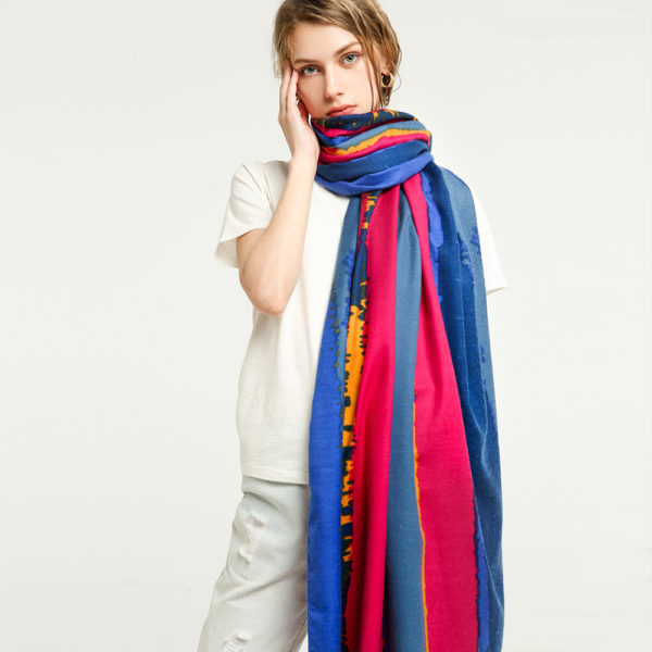 Foulard doubles faces en satin pour femmes – Image 4