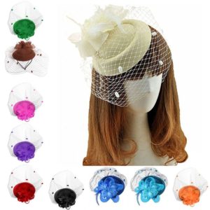 Chapeau de banquet. Chapeau haut de forme. Accessoires pour cheveux. Coiffe Fil net pour femmes
