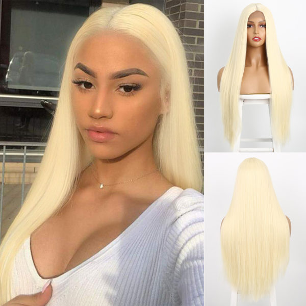 Perruque blonde longue pour femmes – Image 3