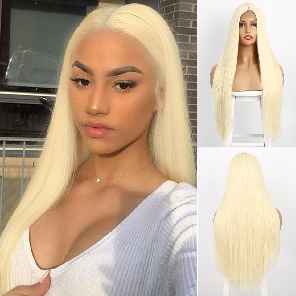 Perruque blonde longue pour femmes – Image 3