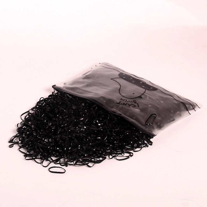 1.000 pièces. Attaches cheveux élastiques pour enfants et adultes. Cordes à cheveux élastiques. Accessoires pour cheveux – Image 3
