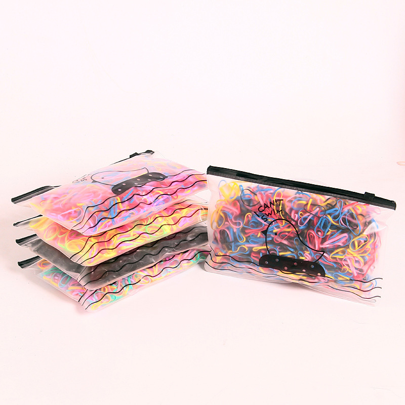 1.000 pièces. Attaches cheveux élastiques pour enfants et adultes. Cordes à cheveux élastiques. Accessoires pour cheveux – Image 13