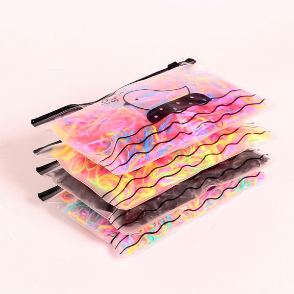 1.000 pièces. Attaches cheveux élastiques pour enfants et adultes. Cordes à cheveux élastiques. Accessoires pour cheveux – Image 14