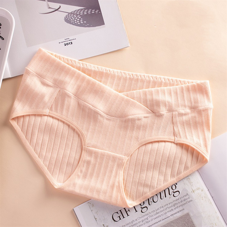 Culottes Maternité Femme Coton 6 Paquets - Sous-vêtements Taille Basse Forme V Grossesse Hipster Doux, Tailles 32-42