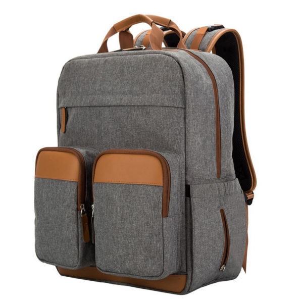 Sac à langer en toile multifonctionnel imperméable à l'eau. Sac à couches grande capacité. Sac à dos pour maman-bébé