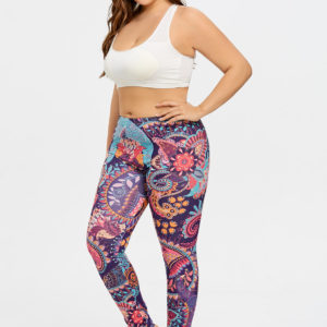 Legging imprimé grande taille pour femmes