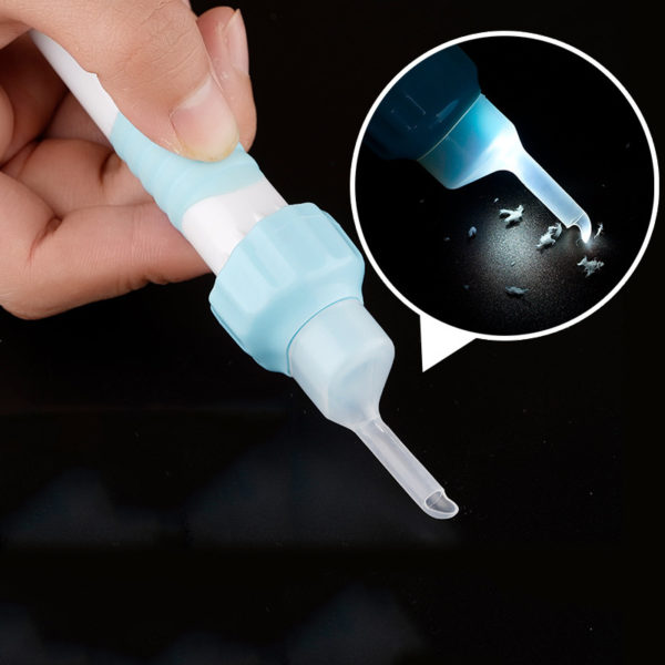Nettoyeur d'oreilles lumineux. L'appareil nettoie et enlève en douceur le cérumen et la saleté dans l'oreille – Image 3