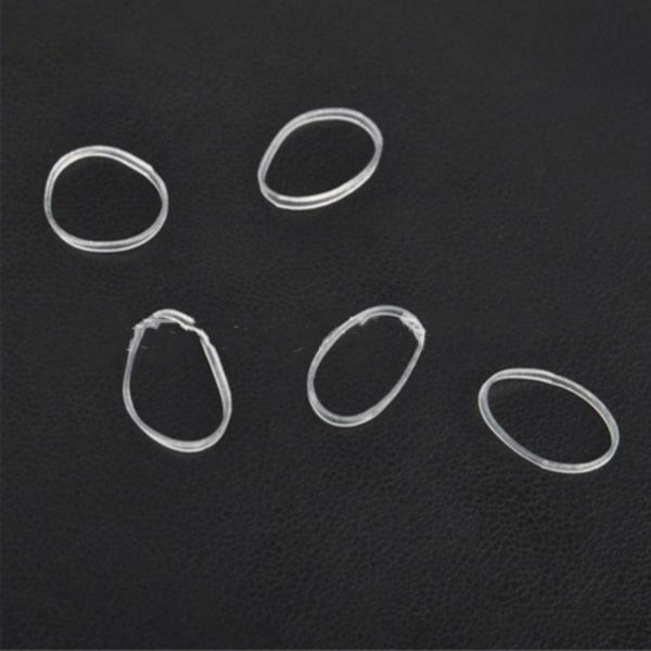 500 pièces de petits élastiques transparents. Accessoires pour cheveux. Cordes à cheveux – Image 5