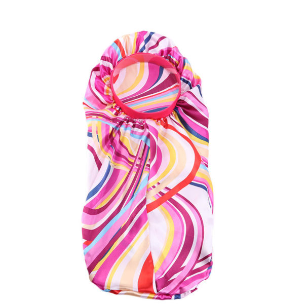 Bonnet de nuit long en satin avec bandeau extensible pour femmes – Image 14