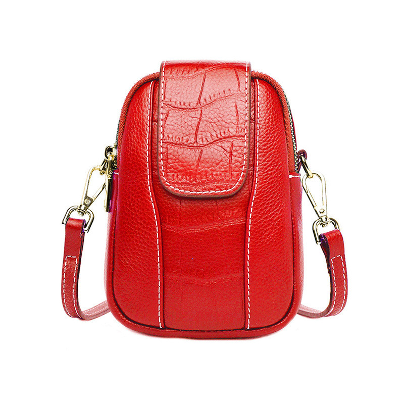 Mini sac messager vertical en cuir pour téléphone portable – Image 12