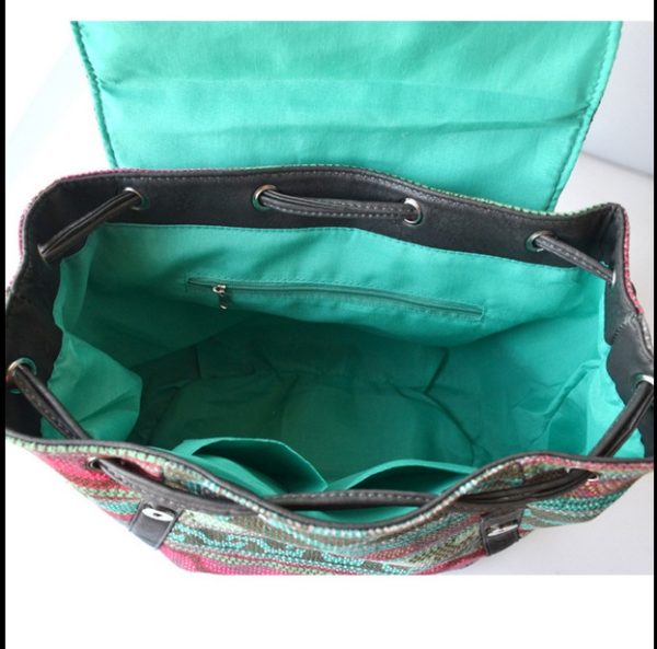 Petit sac à dos de style ethnique pour femmes – Image 2