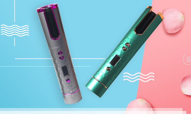 Nouveau fer à friser automatique sans fil avec écran LCD. Fer à boucler multifonctionnel