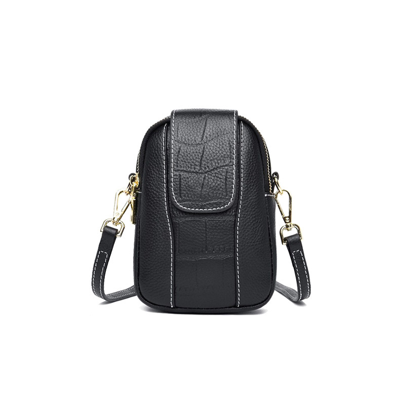 Mini sac messager vertical en cuir pour téléphone portable – Image 11