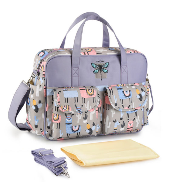 Sac à couches multifonctionnel grande capacité portable pour maman-bébé. Sac à langer – Image 8