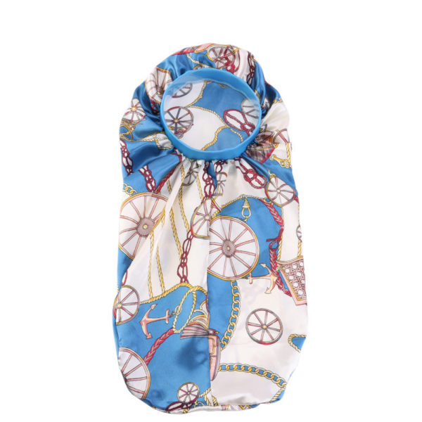 Bonnet de nuit long en satin avec bandeau extensible pour femmes – Image 18