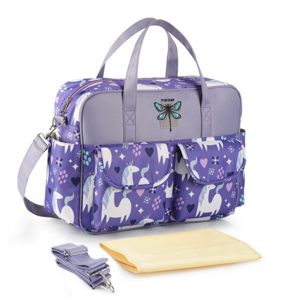 Sac à couches multifonctionnel grande capacité portable pour maman-bébé. Sac à langer – Image 4