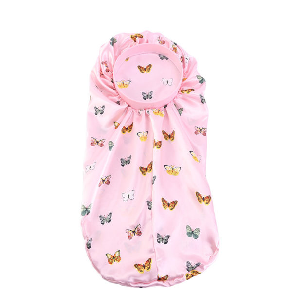Bonnet de nuit long en satin avec bandeau extensible pour femmes – Image 17