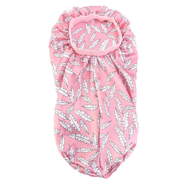 Bonnet de nuit long en satin avec bandeau extensible pour femmes – Image 2