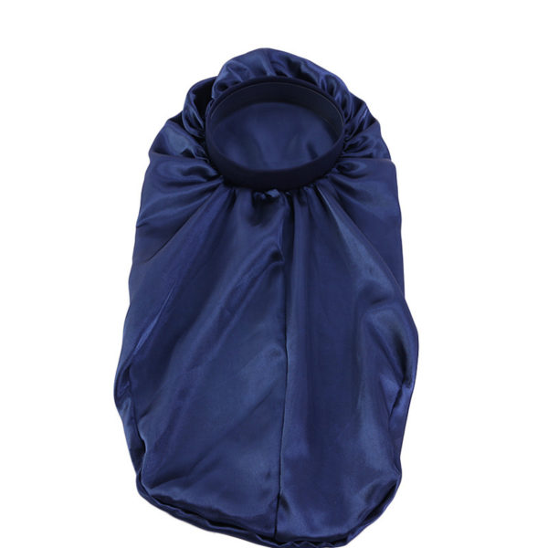 Bonnet de nuit long en satin avec bandeau extensible pour femmes – Image 8