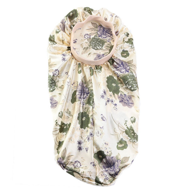 Bonnet de nuit long en satin avec bandeau extensible pour femmes – Image 16