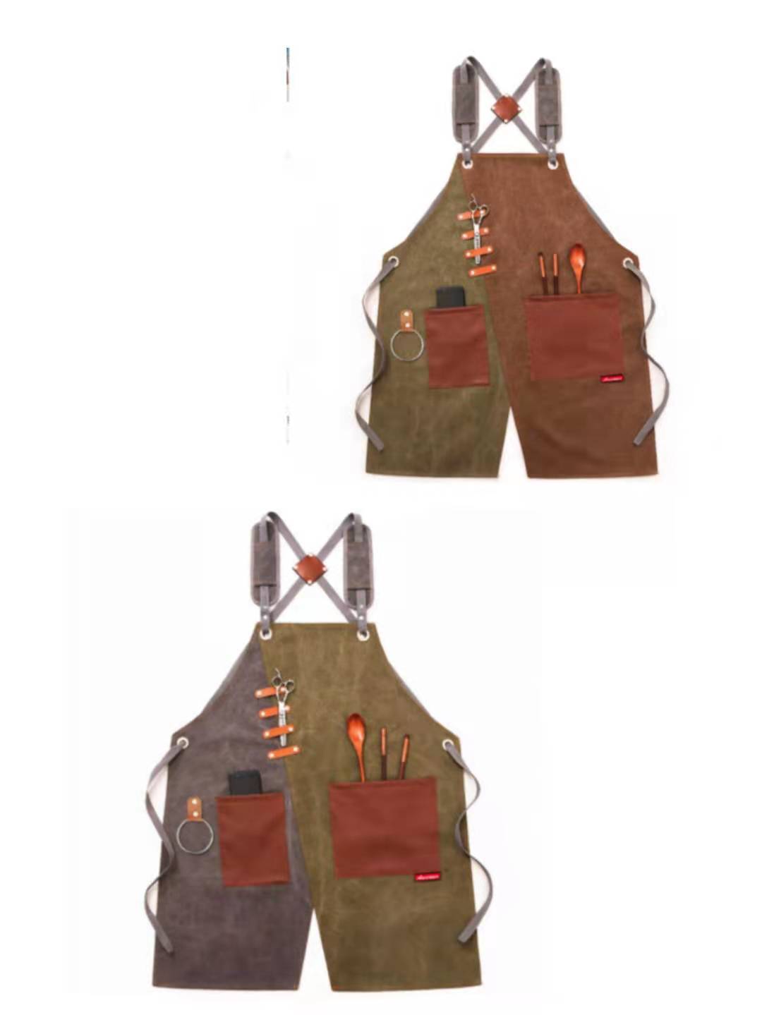 Tablier de travail. Vêtement de travail imprimé en denim. Tablier pour hommes et femmes – Image 31