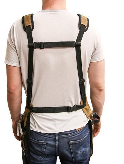 Tablier de travail. Tablier à outils en toile cirée avec plusieurs poches pour hommes et femmes – Image 3