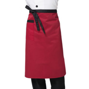 Tablier de cuisine en coton antisalissure. Demi-costume de cuisinier