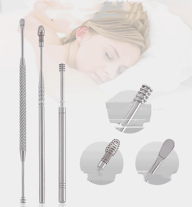 8 pièces. Outils de nettoyage d'oreilles. Kit de nettoyage des soins d'oreilles. Ensemble de nettoyage. Outils de soins de santé Nettoyant dissolvant de cire d'oreilles – Image 2