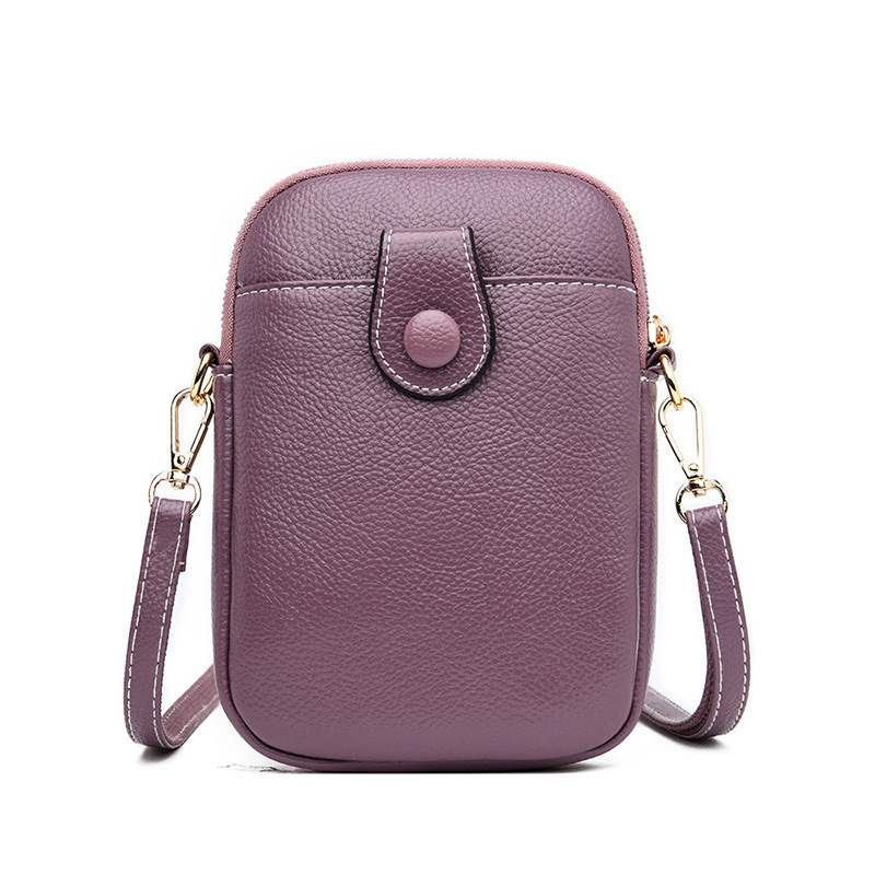 Petit sac en cuir portable pour femmes