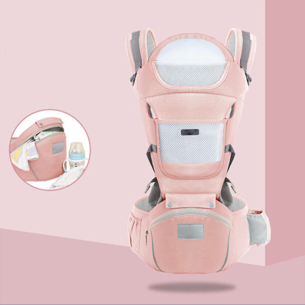 Porte-bébé multifonctionnel respirant. Tabouret de taille pour maman-bébé et papa-bébé