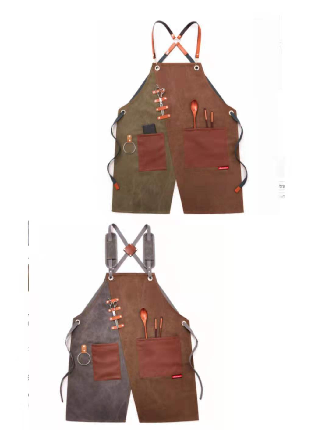 Tablier de travail. Vêtement de travail imprimé en denim. Tablier pour hommes et femmes – Image 32