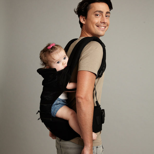 Porte-bébé respirant avec tabouret de taille. Porte-bébé multifonctionnel pour maman-bébé – Image 2