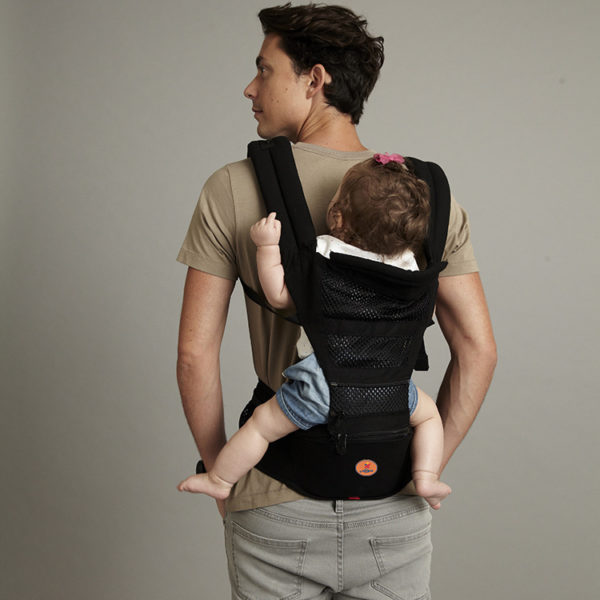 Porte-bébé respirant avec tabouret de taille. Porte-bébé multifonctionnel pour maman-bébé – Image 5