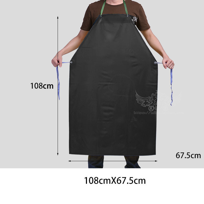 Tablier de boucherie. Tablier de poissonnerie. Tablier d'abattoir. Tablier de vendeur de légumes et fruits. Tablier imperméable en PVC – Image 7