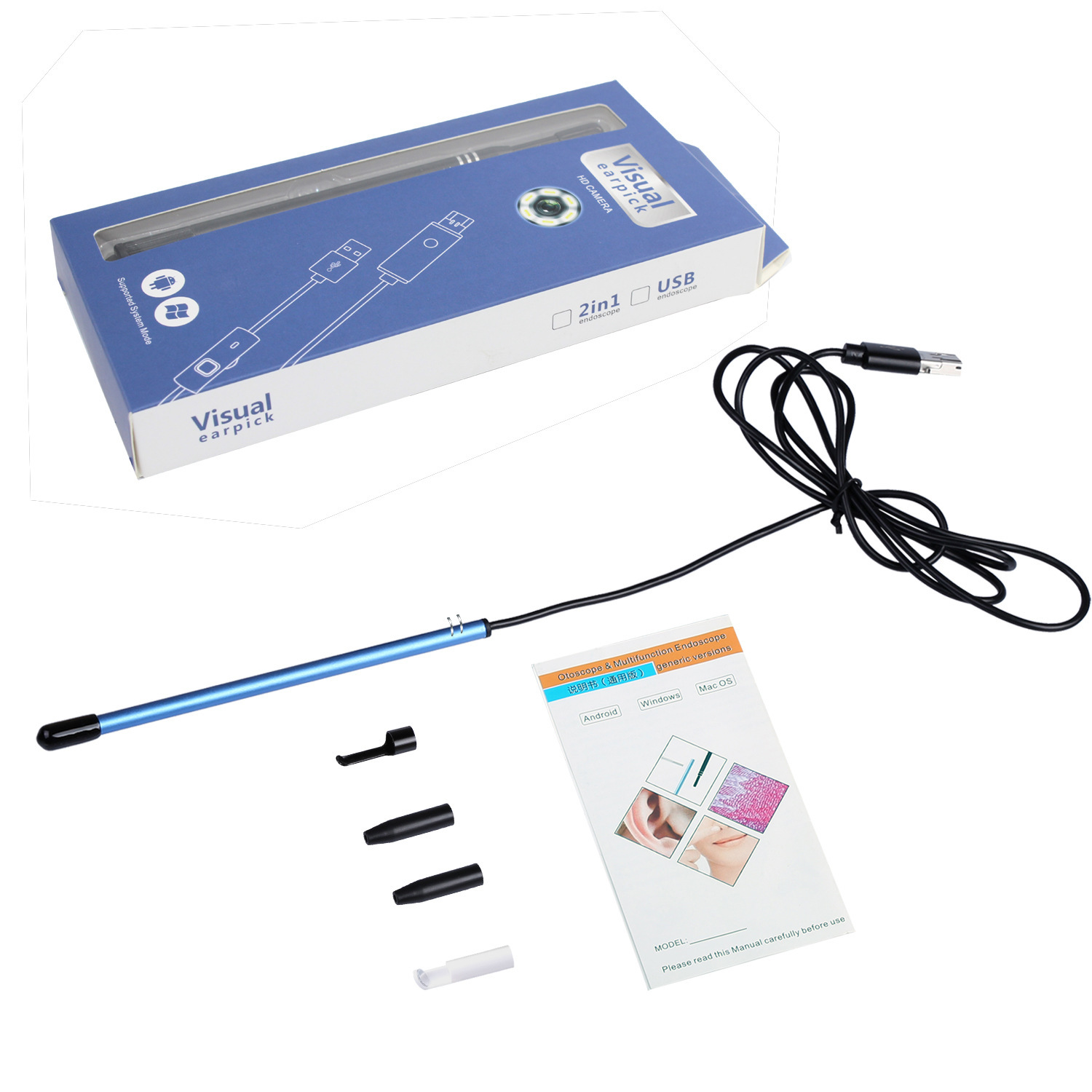 Nettoyeur visuel d'oreilles, nez et bouche. Version informatique de l'endoscope – Image 6