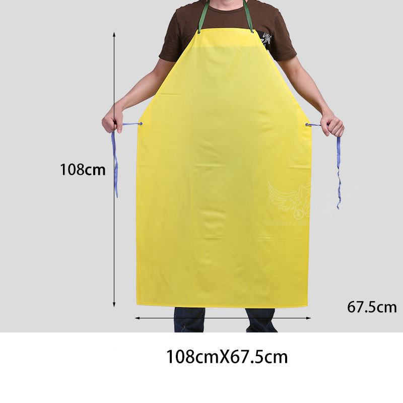 Tablier de boucherie. Tablier de poissonnerie. Tablier d'abattoir. Tablier de vendeur de légumes et fruits. Tablier imperméable en PVC – Image 4