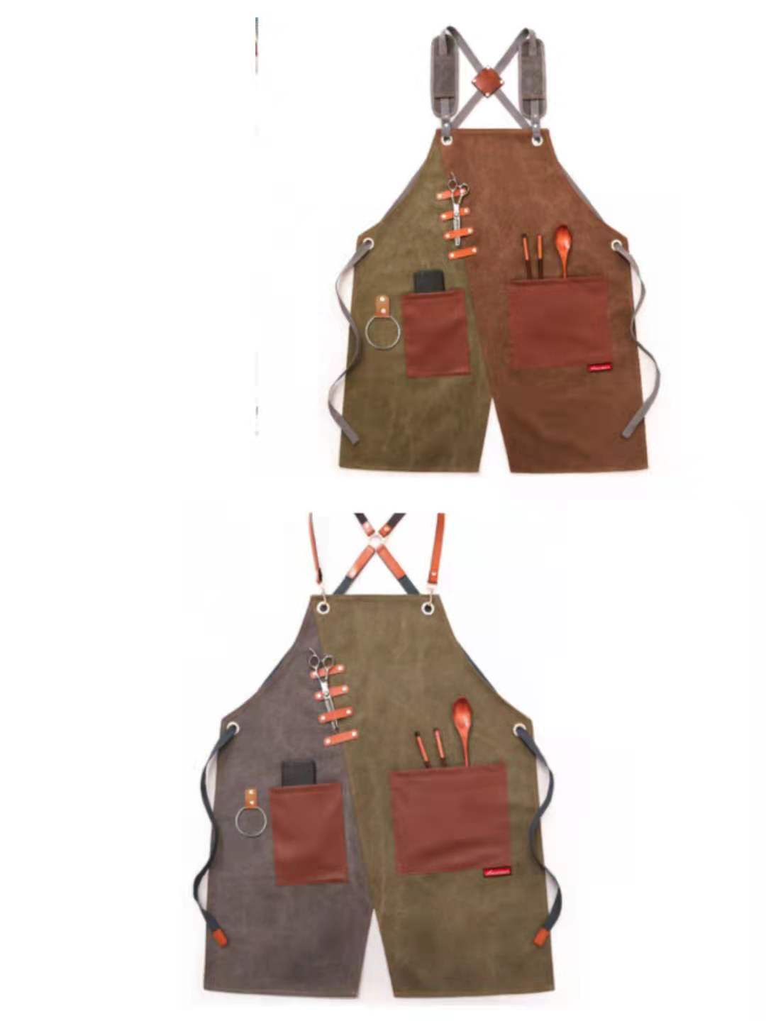 Tablier de travail. Vêtement de travail imprimé en denim. Tablier pour hommes et femmes – Image 26