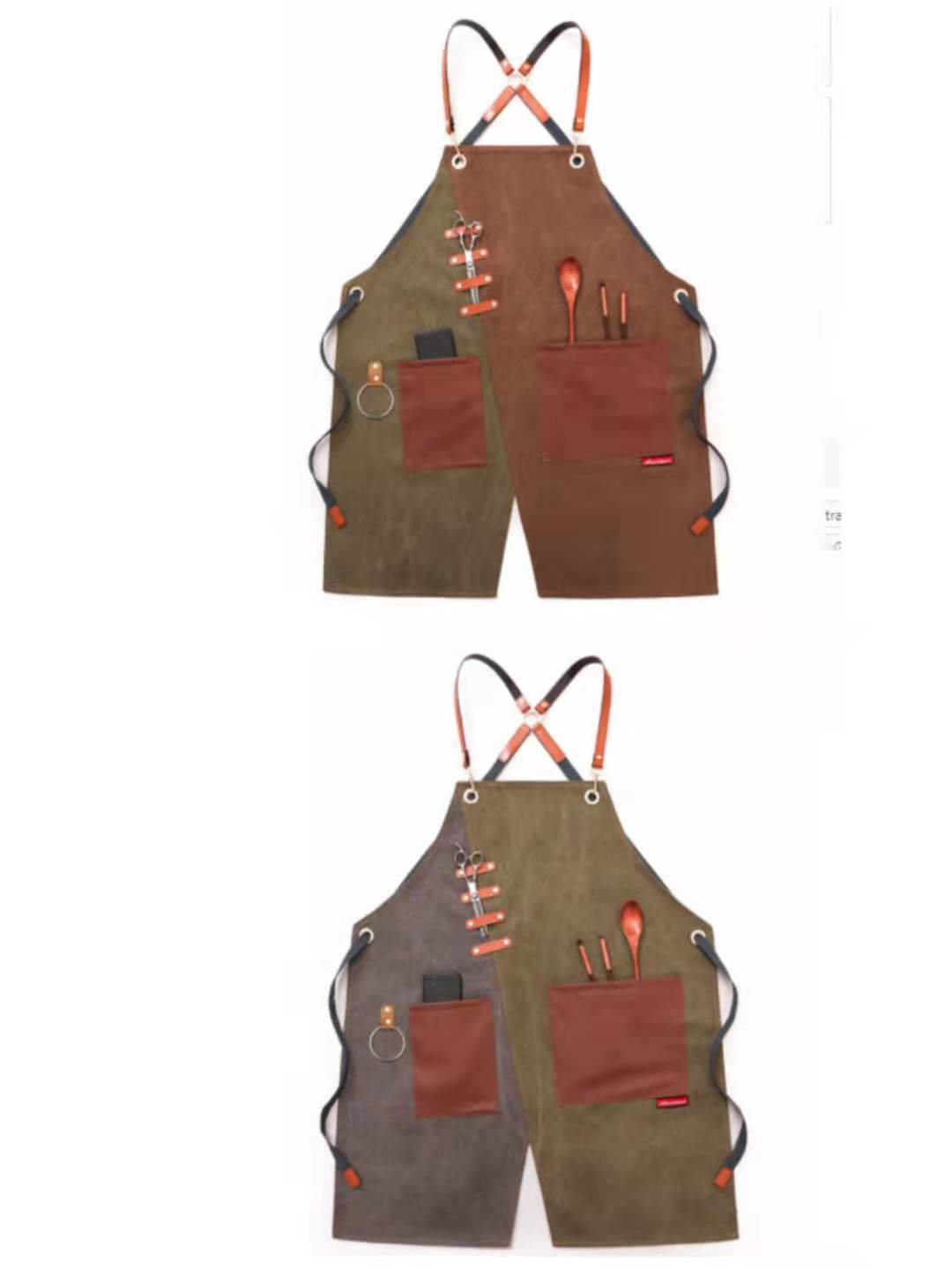 Tablier de travail. Vêtement de travail imprimé en denim. Tablier pour hommes et femmes – Image 29