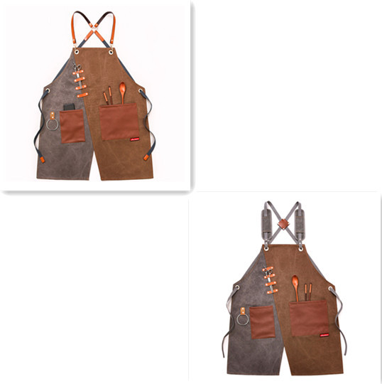 Tablier de travail. Vêtement de travail imprimé en denim. Tablier pour hommes et femmes – Image 12