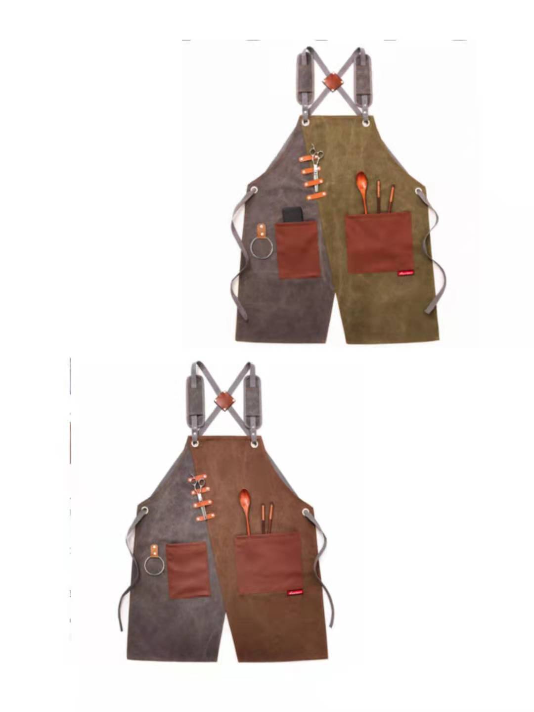 Tablier de travail. Vêtement de travail imprimé en denim. Tablier pour hommes et femmes – Image 37