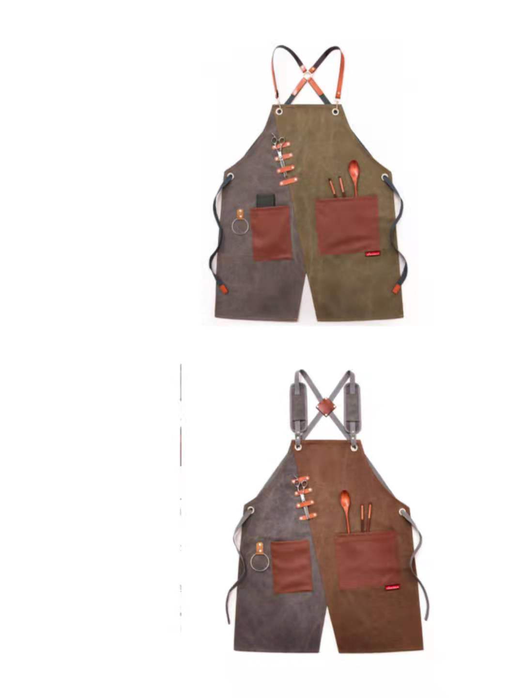 Tablier de travail. Vêtement de travail imprimé en denim. Tablier pour hommes et femmes – Image 39