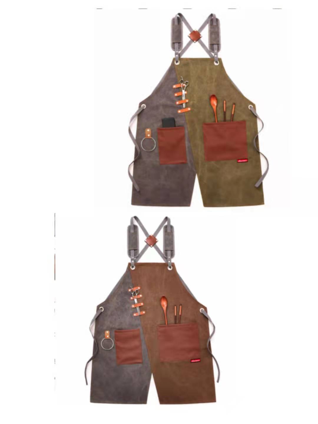 Tablier de travail. Vêtement de travail imprimé en denim. Tablier pour hommes et femmes – Image 33