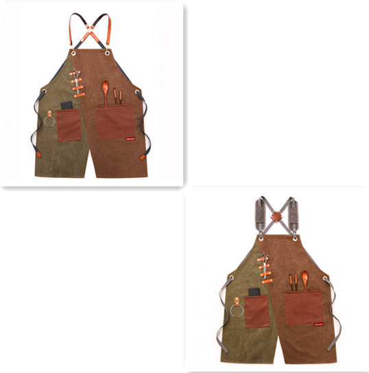 Tablier de travail. Vêtement de travail imprimé en denim. Tablier pour hommes et femmes – Image 13