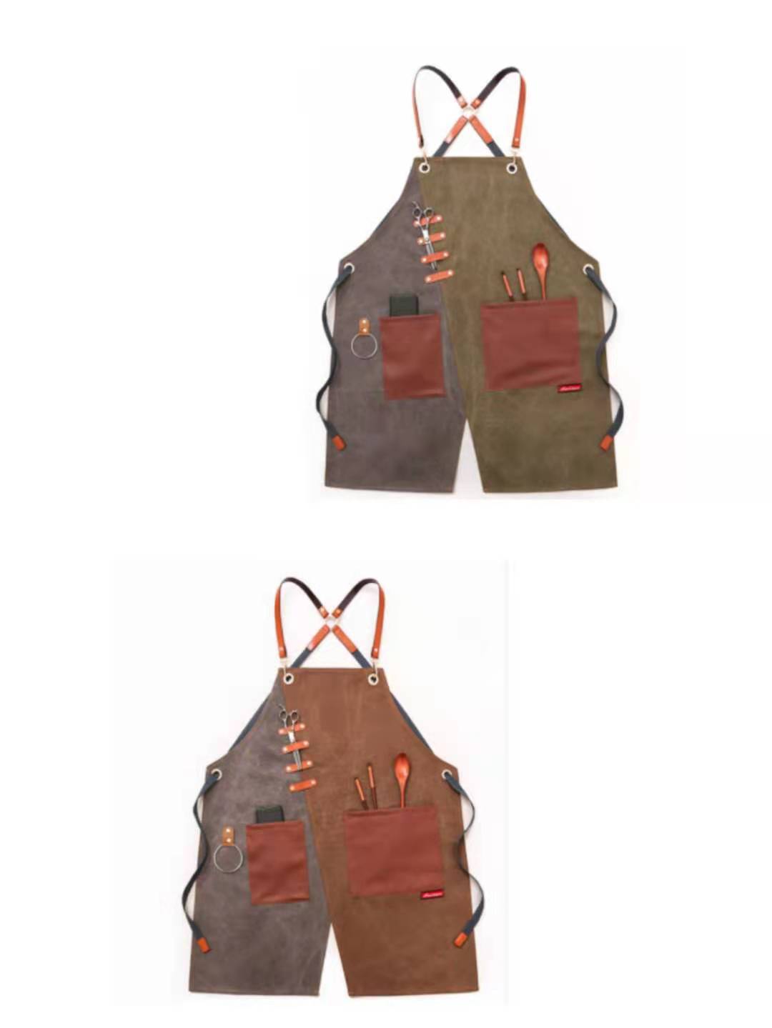 Tablier de travail. Vêtement de travail imprimé en denim. Tablier pour hommes et femmes – Image 38