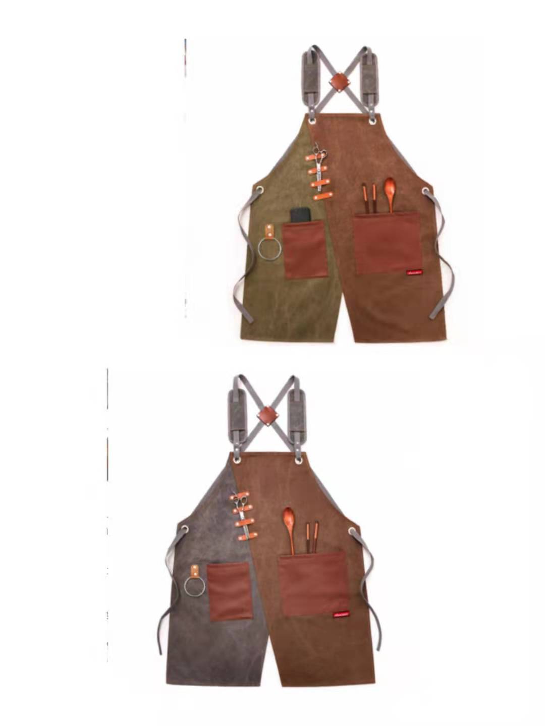 Tablier de travail. Vêtement de travail imprimé en denim. Tablier pour hommes et femmes – Image 35