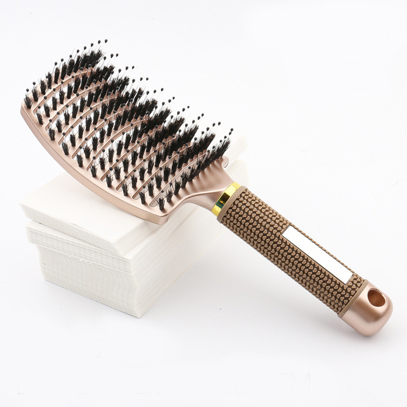 Grand peigne de coiffure incurvé multifonctionnel