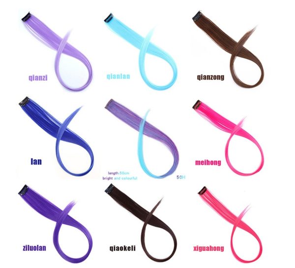 15 pièces/12pcs d'extensions de cheveux de couleurs mixtes soufflantes pour femmes – Image 2